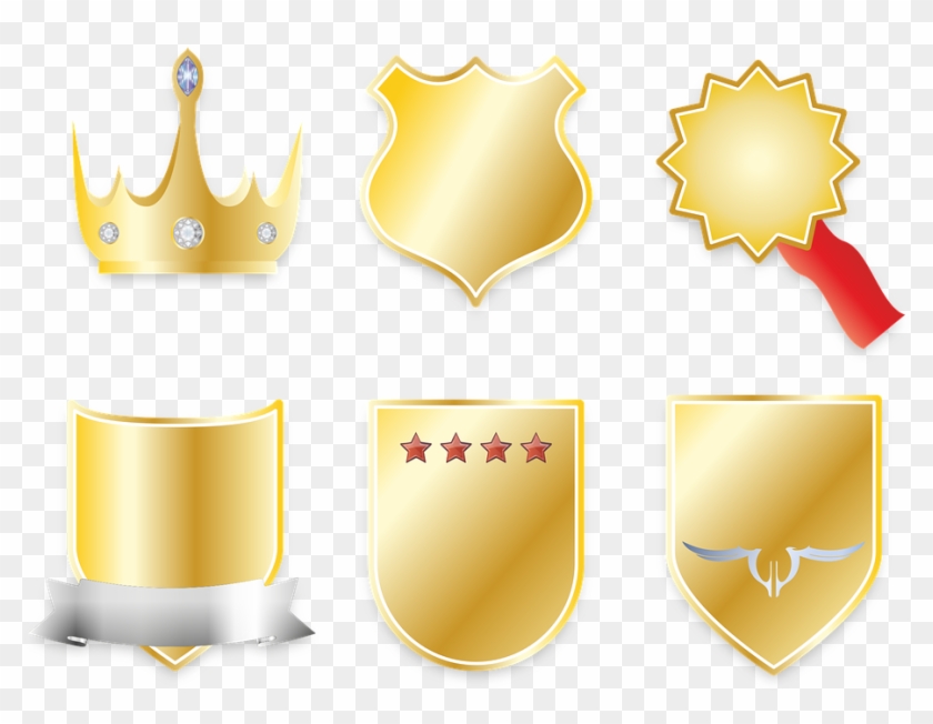 Gold Star Cliparts 23, Buy Clip Art - Gold Coat Of Arms Png #654311