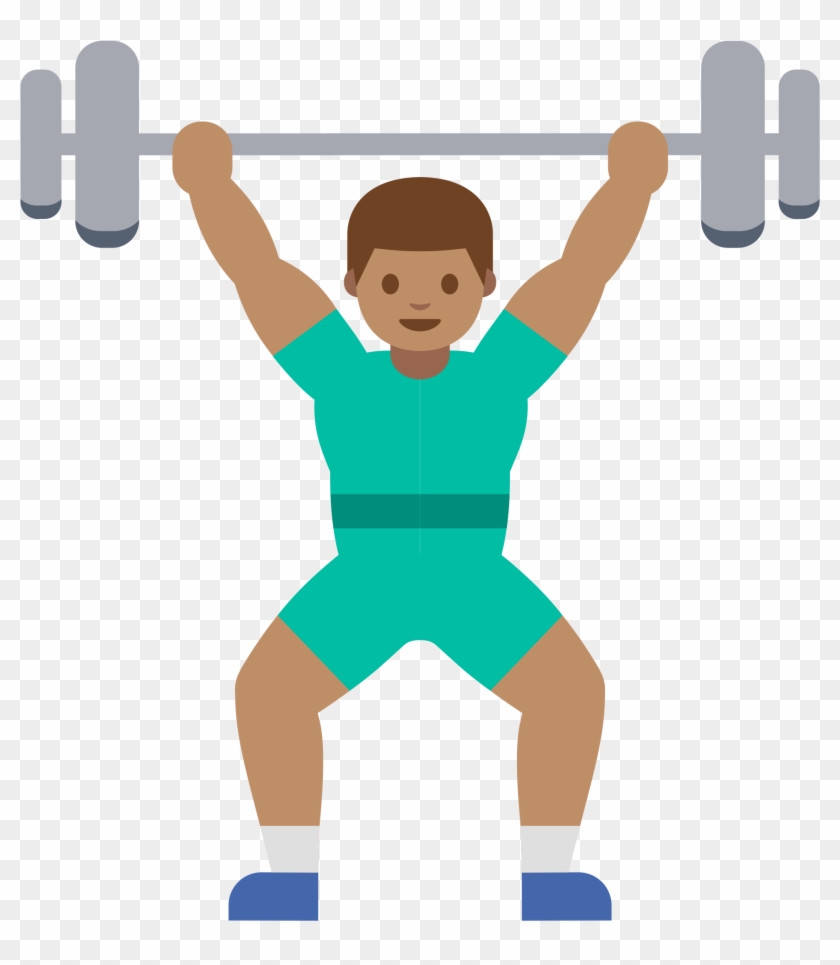 Open - Weight Lifter Emoji Png #654441