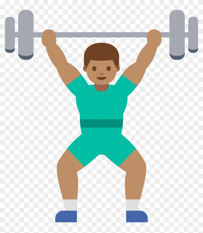 Open - Weight Lifter Emoji Png #654441