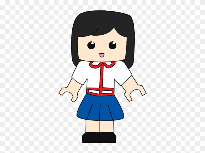 School Girl Lego By Carrenc - Cartoon #654645
