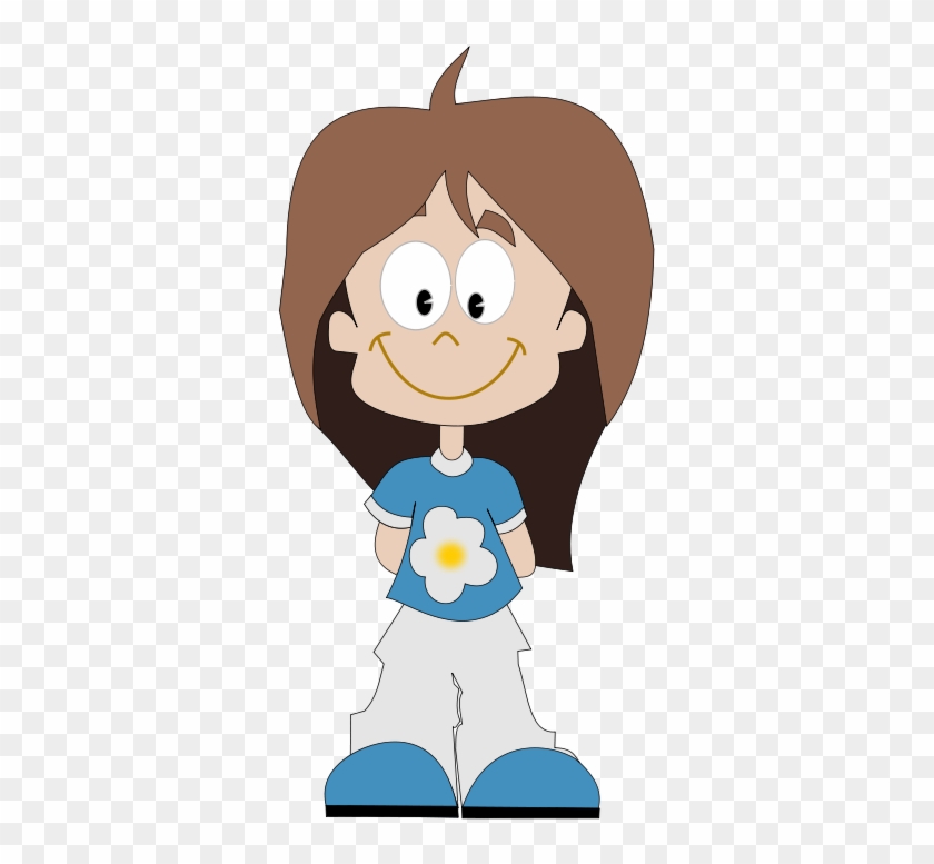Girl, School, Child, Young, Human, Kid, Person, Happy - Cartoon Student Girl #654647