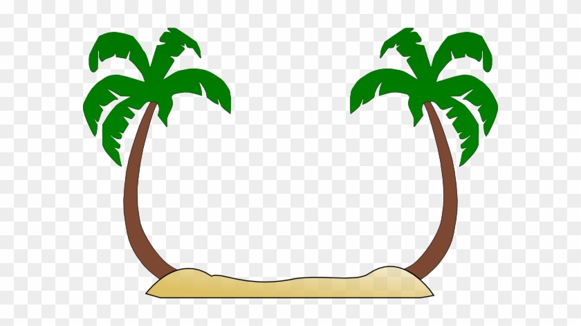 Beach Clip Art - Palm Trees Clipart Black And White #654664