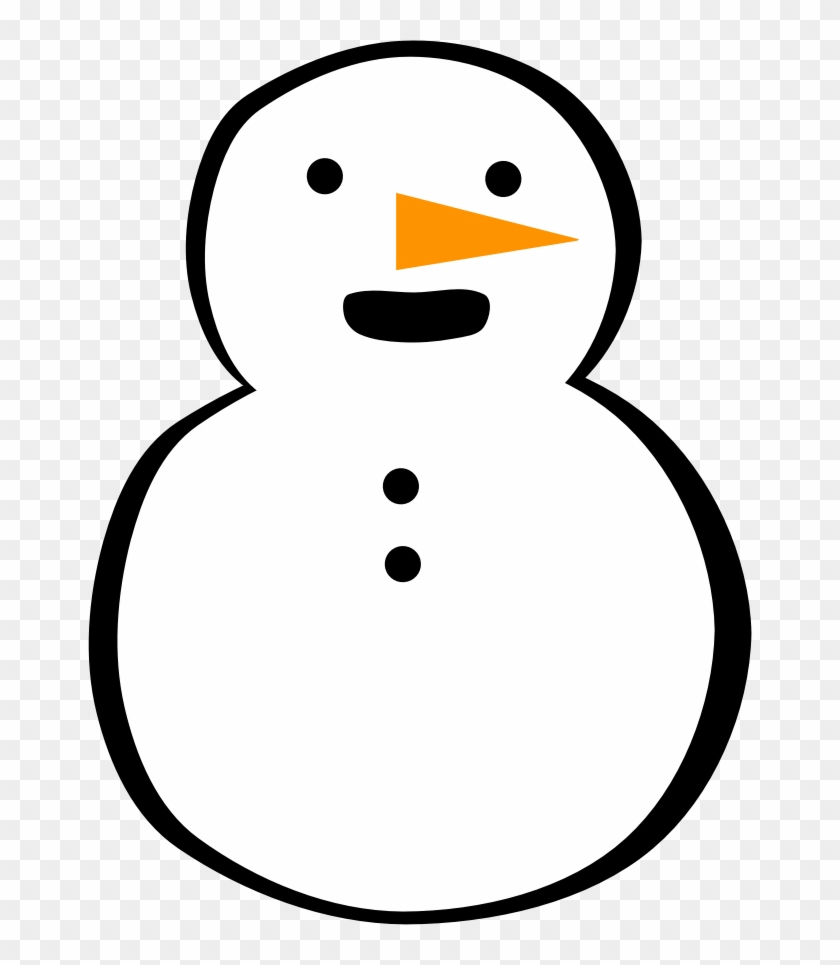 Happy Snowman - Scalable Vector Graphics #654693