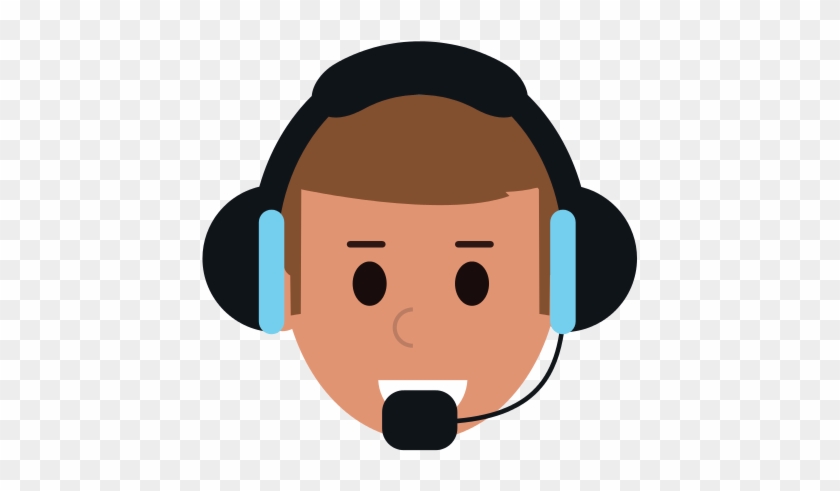 Call Center Worker Icon - Vector Graphics #654817