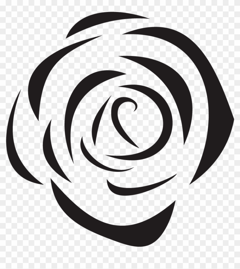 Beach Rose Black And White Flower - Beach Rose #654821