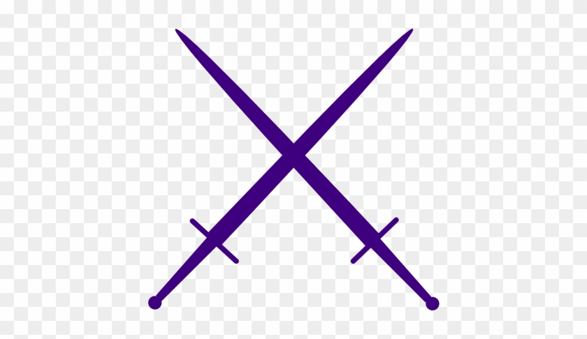 Purple Swords Clip Art At Clker - Purple Sword Clipart #654961