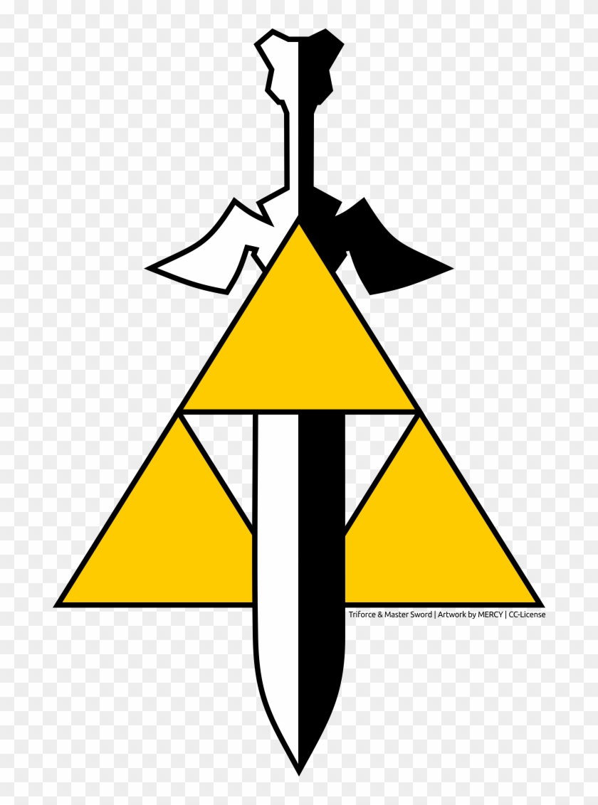 Master Sword Cliparts - Master Sword In Triforce #655037