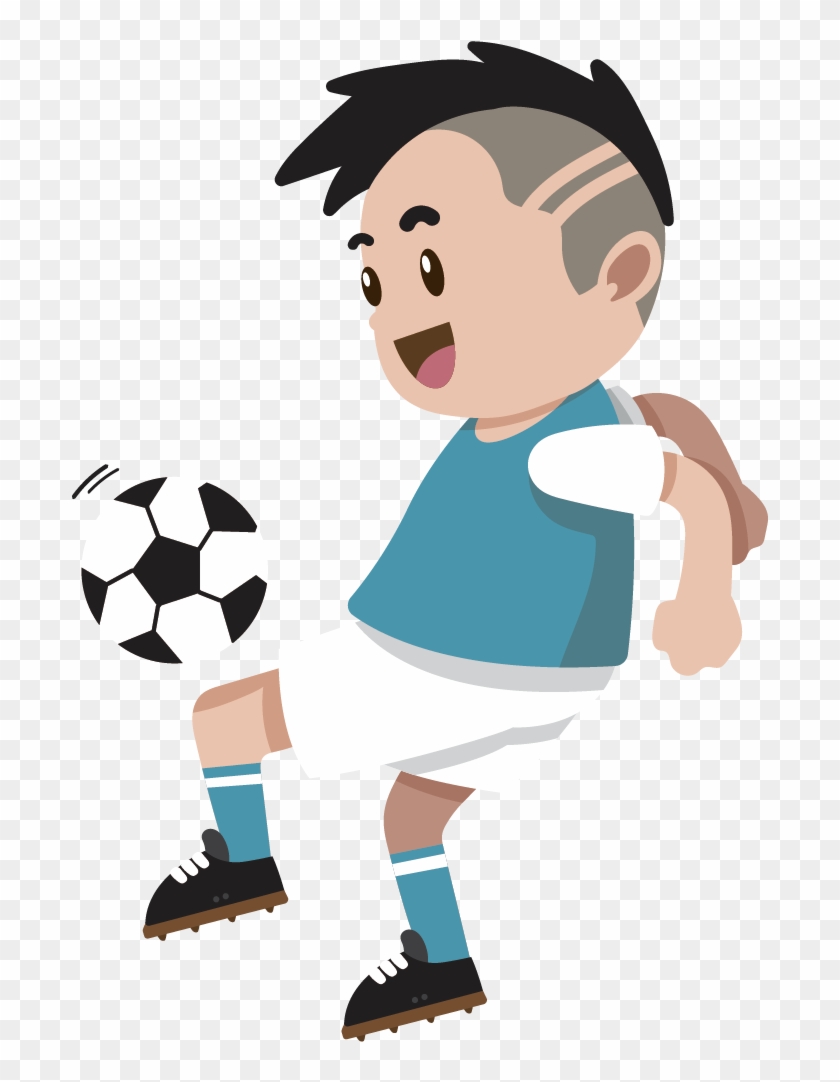 Vector Boy Playing Soccer - Trẻ Em Đá Bóng Vector #655145