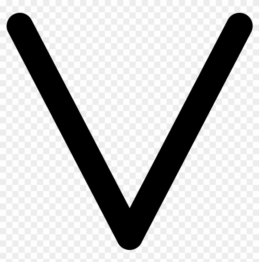 Letter V Png - Down Direction Arrow Png #655417