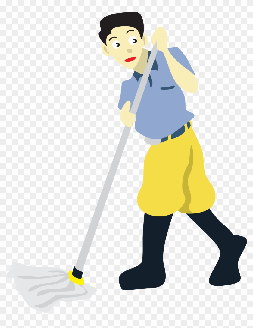 Floor Cleaning Mop Clip Art - Mop #655789