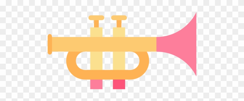 Trumpet Free Icon - Trumpet Flat Png #655848