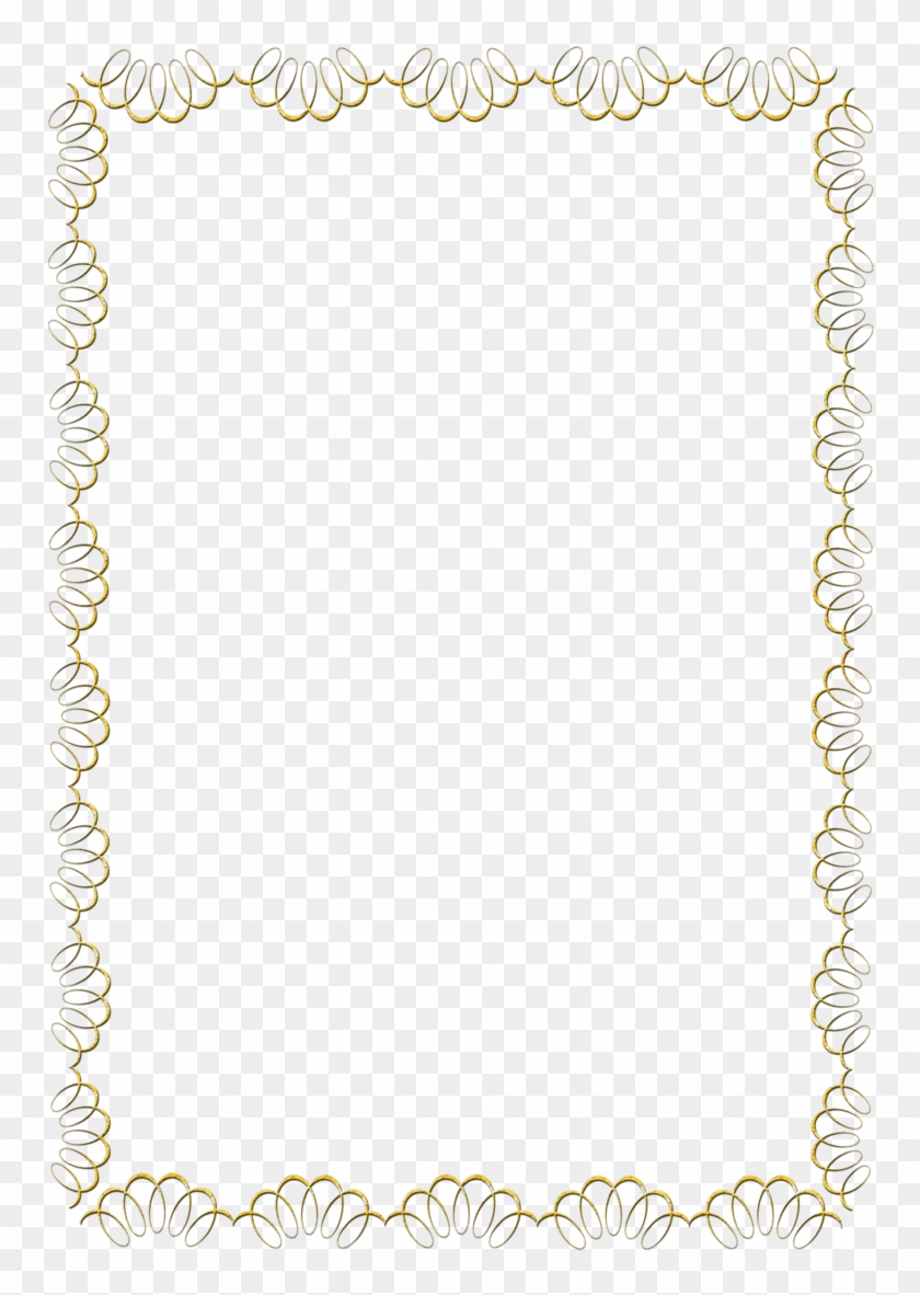 Gold Swirl Frame Clipart - Bordas Para Albuns #655992
