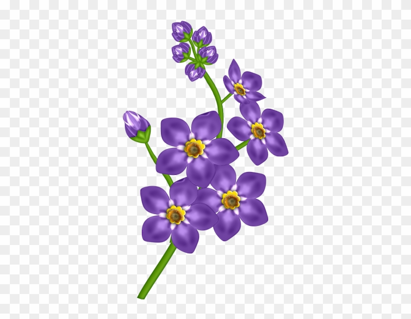 Violet Purple Flower Clip Art - Lila #656130