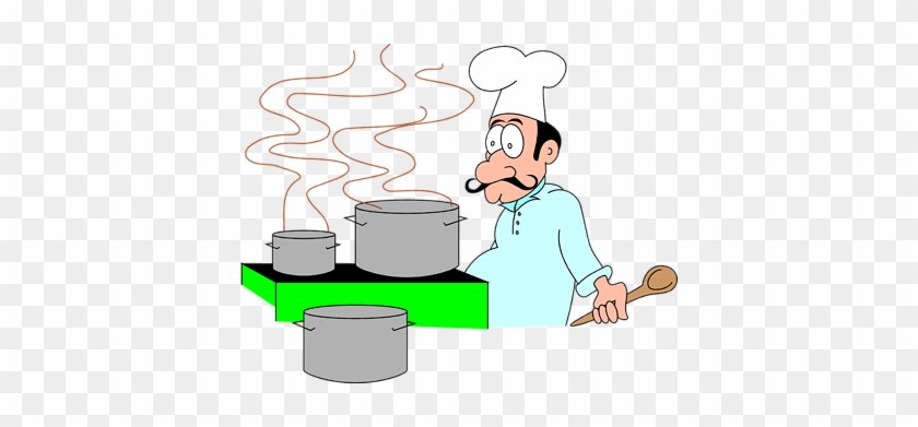 Cartoon Chef [source] - Cartoon Chef At The Stove #656241