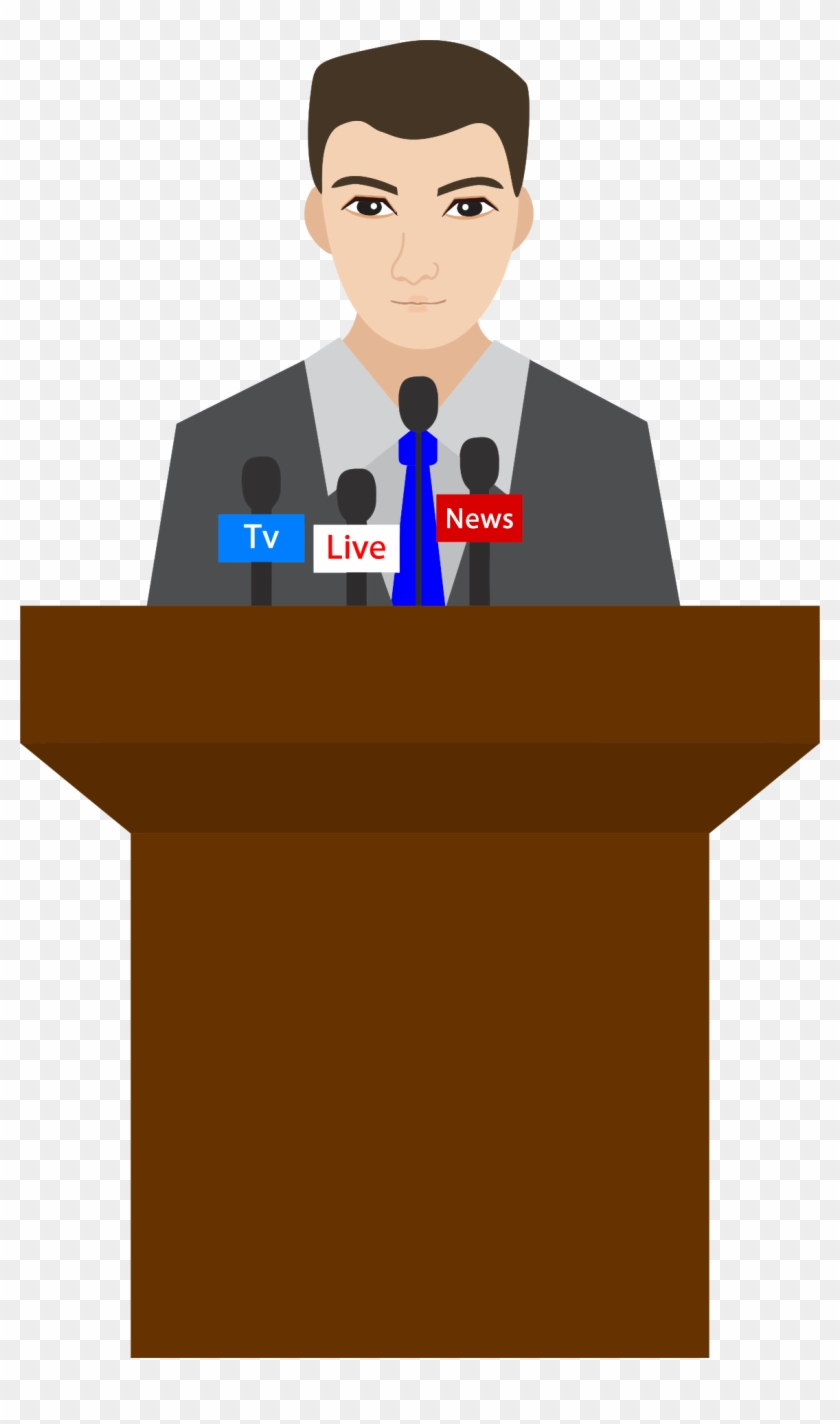 How To Master The Art Of Public Speaking - Man On Podium #656322