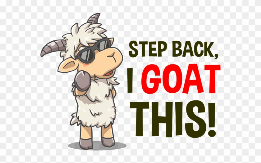 New Goaty Mcfly Sticker Pack For Imessage - Cartoon Goat With Sunglasses #656388