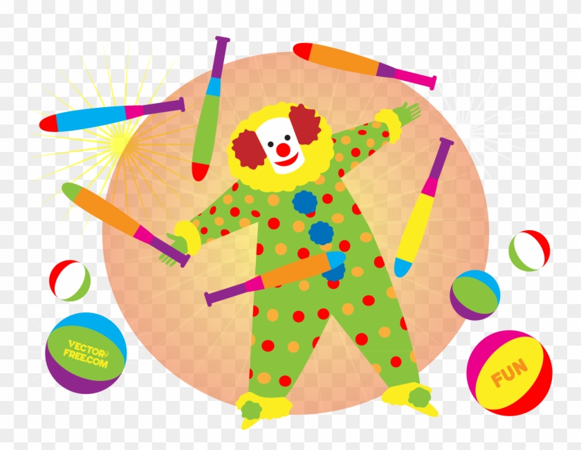 Clown Circus Illustration - Clown Circus Illustration #656580