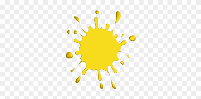 Imgs For > Yellow Paint Splatter Png - Splash Of Yellow Paint #656632