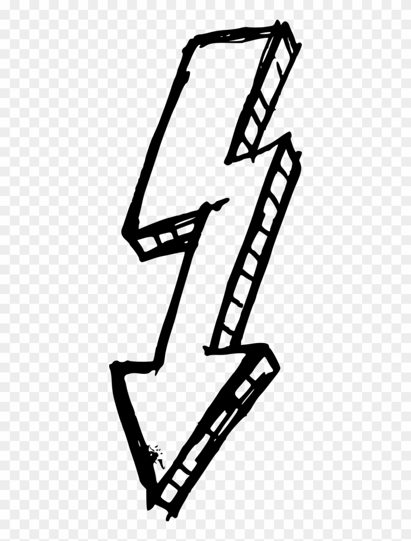 1193 × 2076 Px - Line Drawing Lightning Bolt #656645