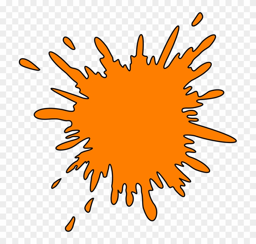 Splatter Clipart Spilled Paint - Splash Clip Art #656730