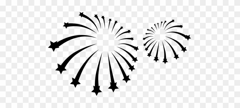 Fireworks - Fireworks Black And White Png #657137