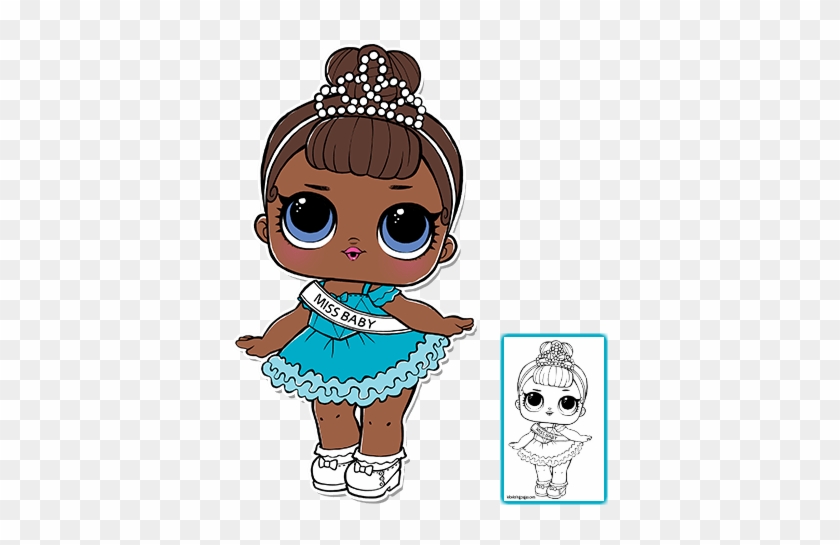Lol Series 1 Color Sheet Miss Baby - Lol Surprise Miss Baby #657211