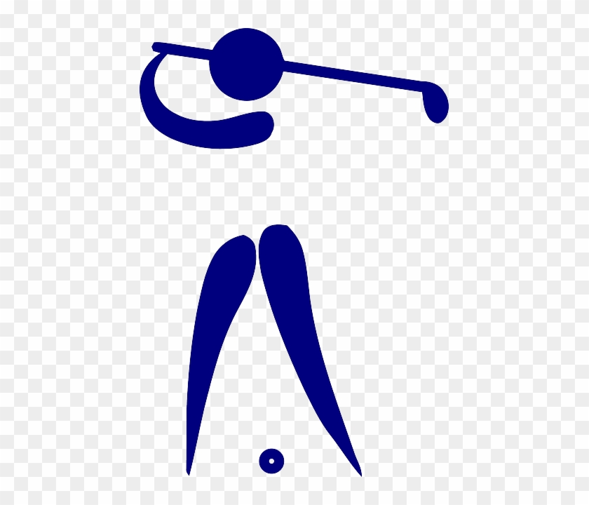 Face Above The Golf Ball - Golf Pictogram #657284