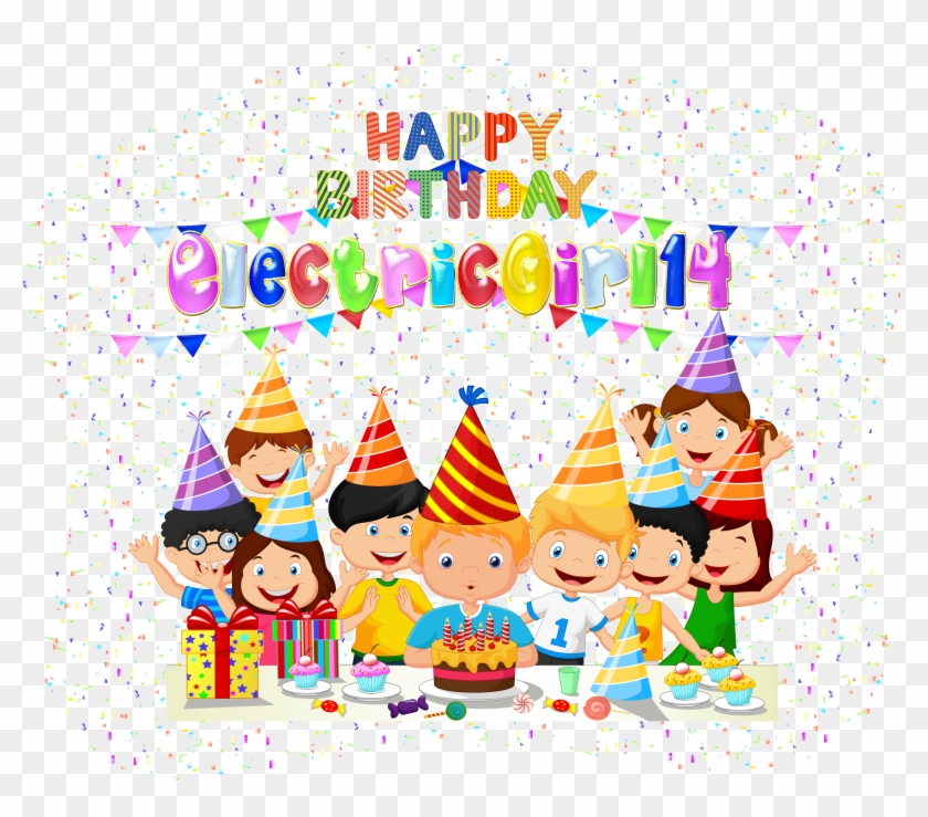 Happy Birthday Electricgirl14 By Creaciones Jean - Big Birthday Surprise Coloring Book #657354