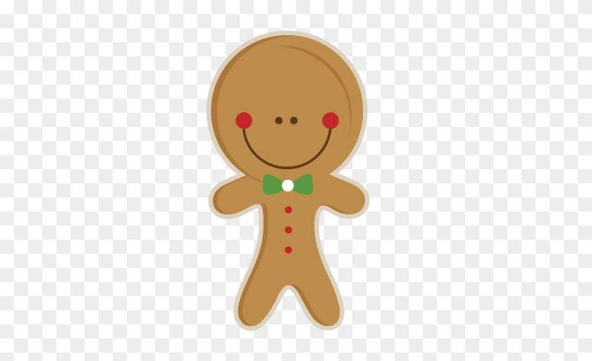 Gingerbread Man Svg Scrapbook Cut File Cute Clipart - Cartoon #657537