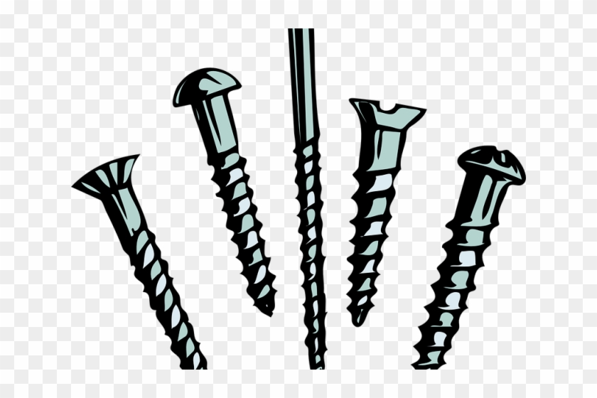 Nails Clipart Screw - Screws Simple Machines Examples #657646