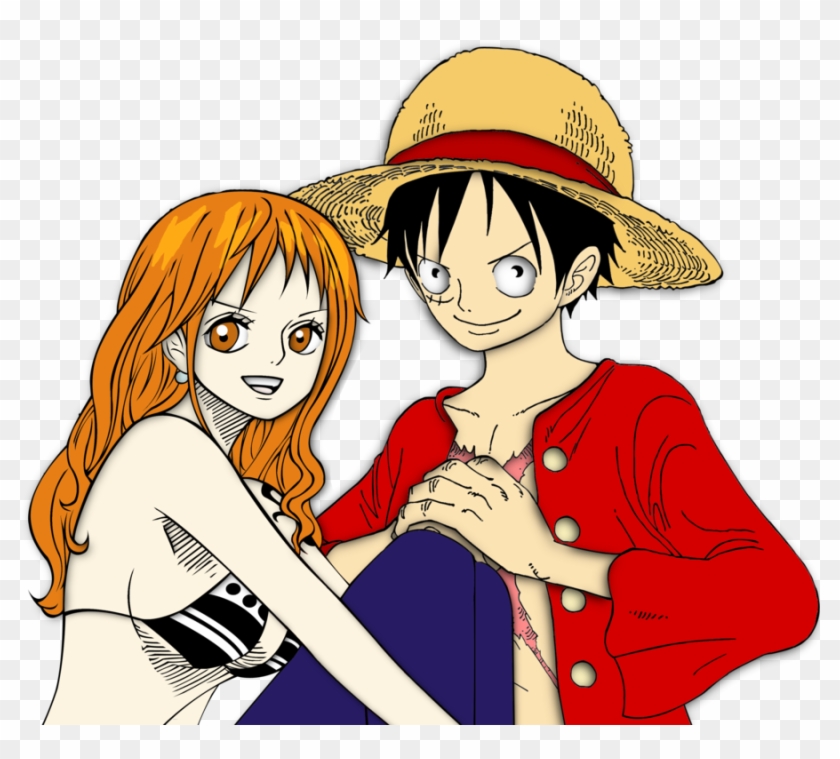 Nami Transparent Luffy Graphic - One Piece Luffy And Nami Chibi Png, Png  Download , Transparent Png Image - PNGitem