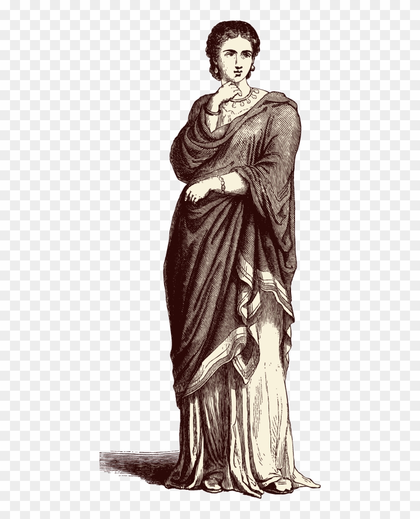 Ancient Rome Woman Drawing Clip Art - Ancient Rome Woman Drawing Clip Art #657799
