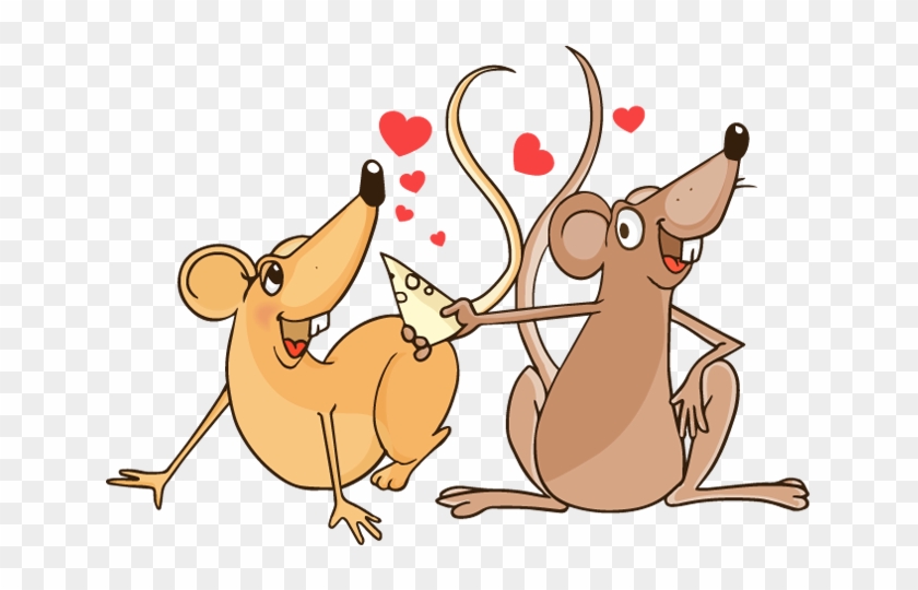 Cartoon Rat Couple In Love - Cartoon Rat Love #657945