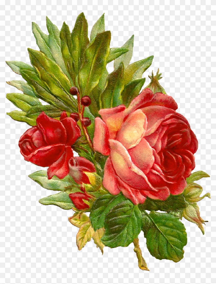 This Is An Amazingly Beautiful Digital Flower Graphic - Digital Rose Flower #658004