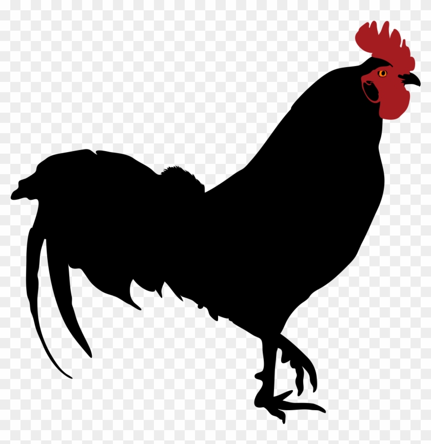 Filerooster Silhouette - Rooster Vector Silhouette Free #658294
