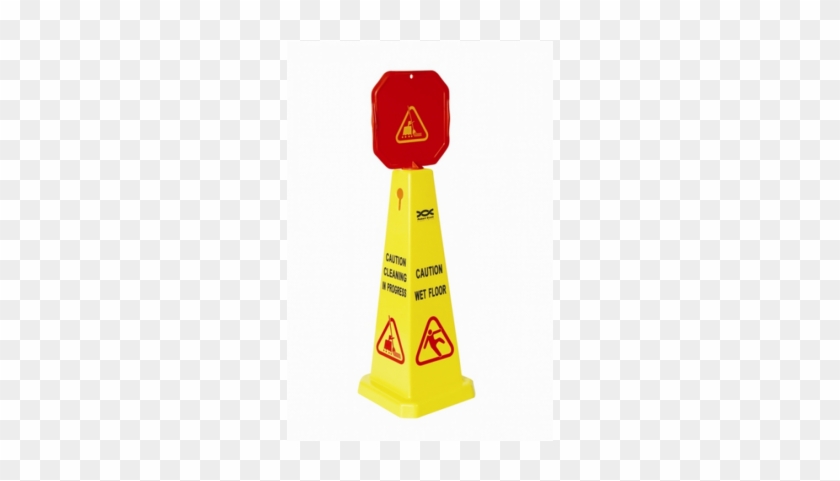 Wet Floor Warning Cone 90cm Tall Robert Scott - Wet Floor Cone (yellow 36") #658308
