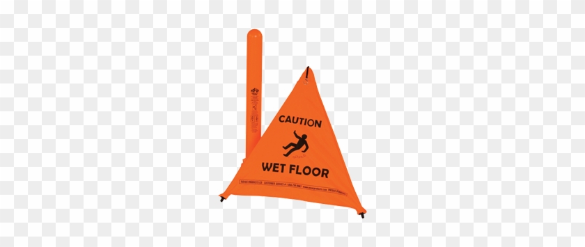 U Wet Floor Safety Cone W Storage Tube With Wet Floor - National Safety Compliance Wfc-18 18" Wet Floor Safety #658321