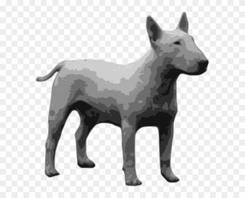 Bullterrier Grayscale Png Images - Bull Terrier Ingles Gris #658449