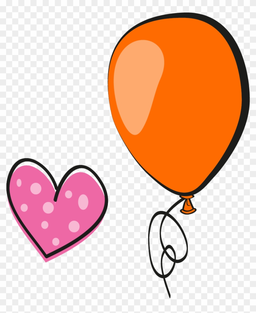 Balloon Elephant Heart Clip Art - Globo Corazon Vector Png #658562
