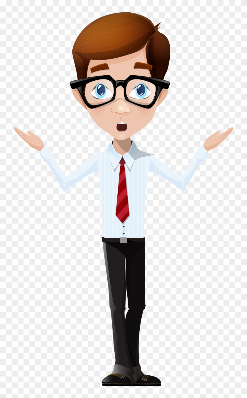 Cartoon Male Boy Character - Nerd Cartoon Png - Free Transparent PNG  Clipart Images Download