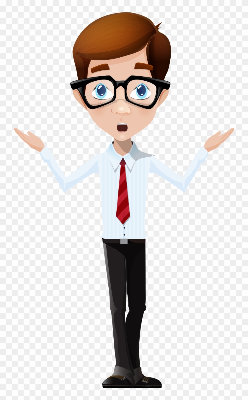 Cartoon Male Boy Character - Nerd Cartoon Png #658577