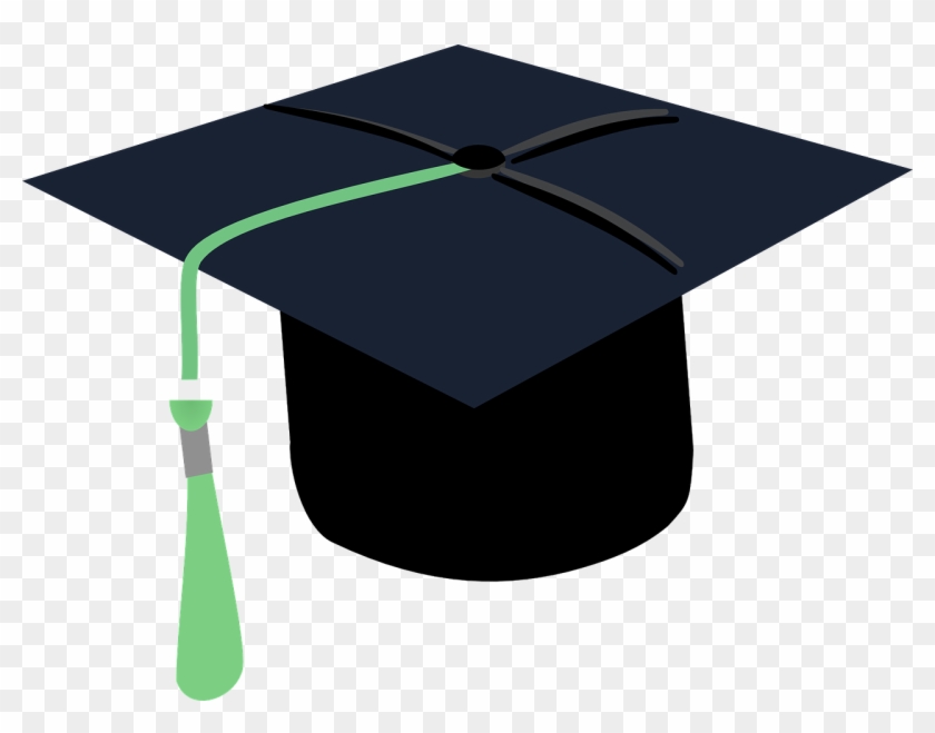 Graduation Cap Green Tassel #658616