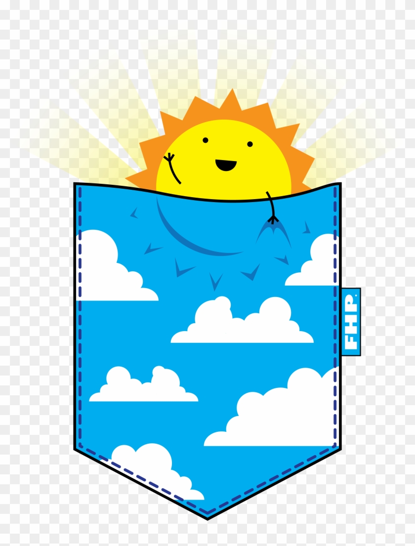"pocket Full Of Sunshine" T-shirt Pocket Design - Smiley #658629