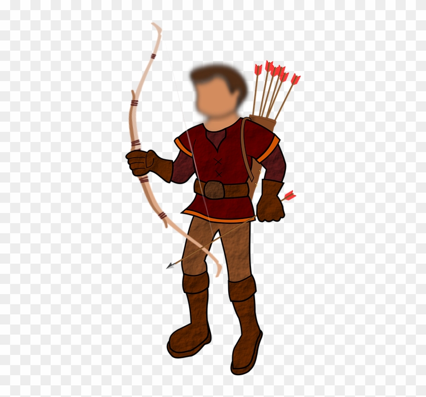 Throw Cliparts Cartoon 29, Buy Clip Art - Cartoon Bow And Arrow Guy #658640