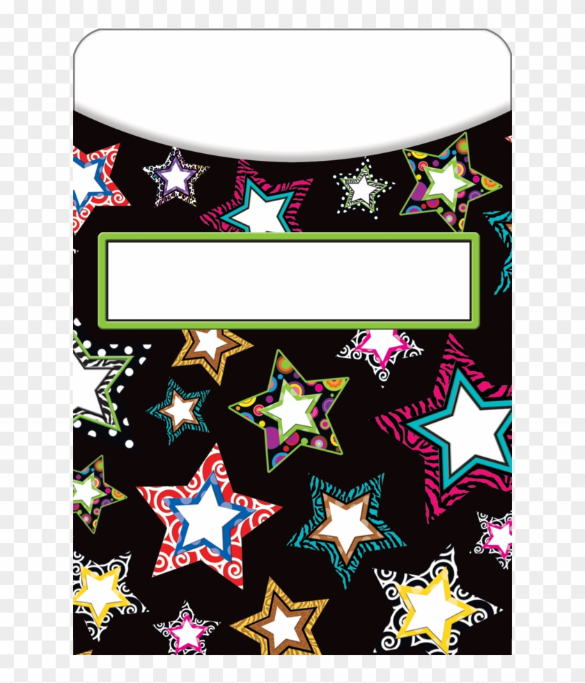 Tcr5554 Fancy Stars Library Pockets Image - Stars Library Pockets #658653