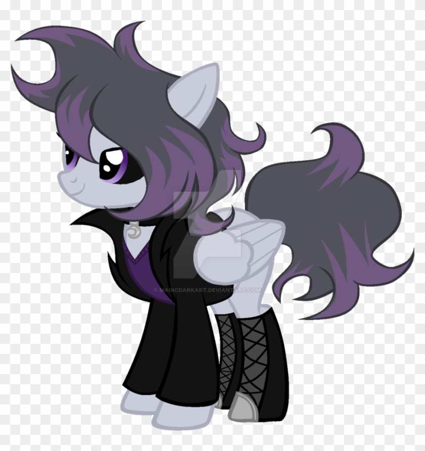 Magicdarkart, Black Sclera, Clothes, Female, Mare, - Cartoon #658705