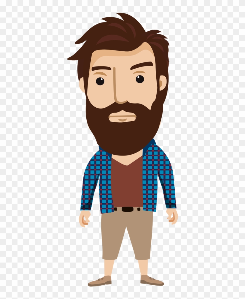 Vector Bearded Figure - Personagem Png #658710