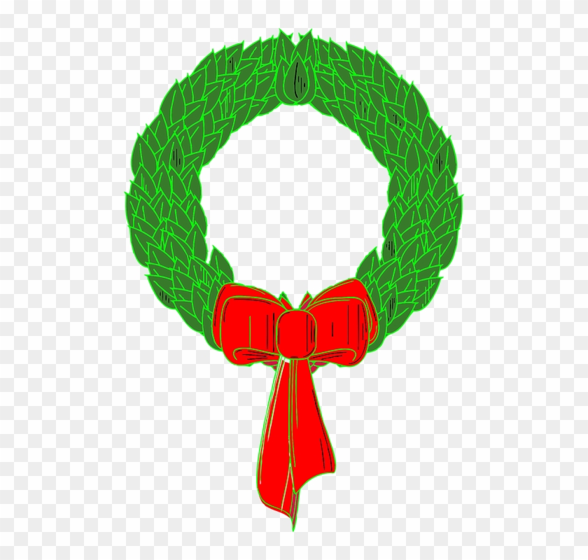 Christmas Garland Clip Art 27, - Christmas Wreath Clip Art #658965