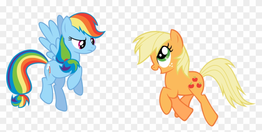 Rainbow Dash And Applejack By Rolin11 Rainbow Dash - Rainbow Dash As Applejack #659181