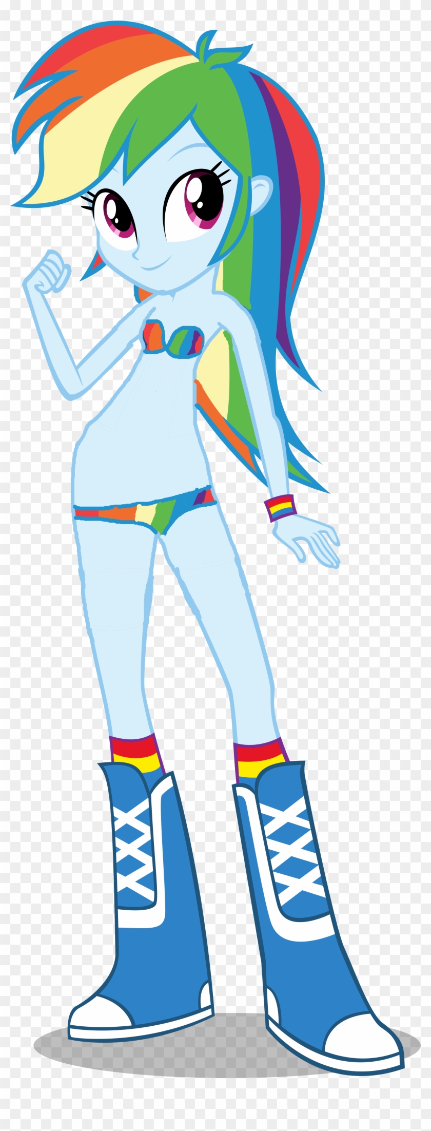 1000 Hours In Ms Paint, Bad Edit, Boots, Clothes, Edit, - My Little Pony Equestria Girls Rainbow Dash #659213